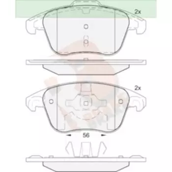 Дисковые тормозные колодки R BRAKE RB1866