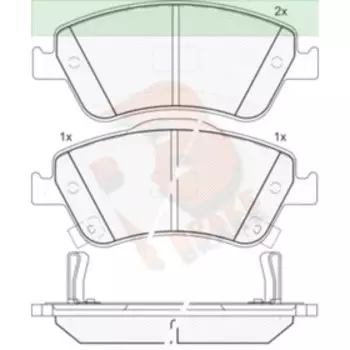 Дисковые тормозные колодки R BRAKE RB1869