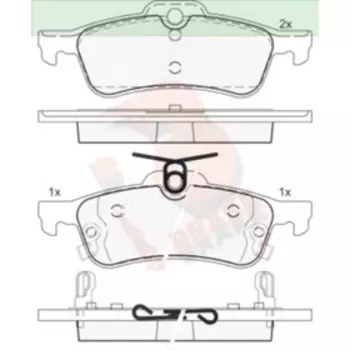 Дисковые тормозные колодки R BRAKE RB1878