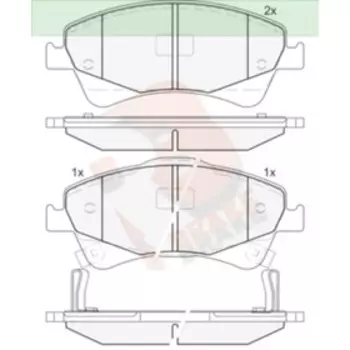 Дисковые тормозные колодки R BRAKE RB1892