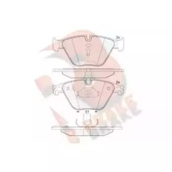 Дисковые тормозные колодки R BRAKE RB2065