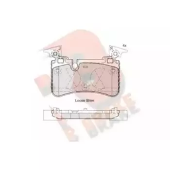 Дисковые тормозные колодки R BRAKE RB2209