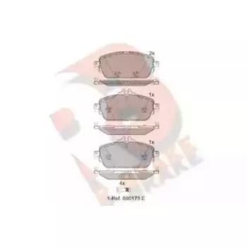 Дисковые тормозные колодки R BRAKE RB2212