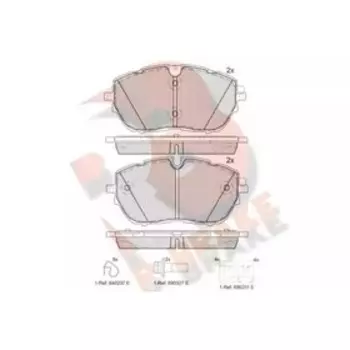 Дисковые тормозные колодки R BRAKE RB2227
