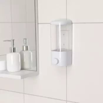 Диспенсер для жидкого мыла SAVANNA, механический, 500 мл, белый