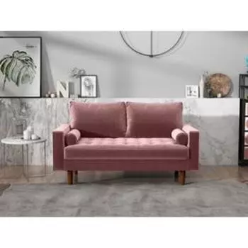 Диван двухместный Scott, 1460 × 810 × 840 мм, цвет пыльно-розовый