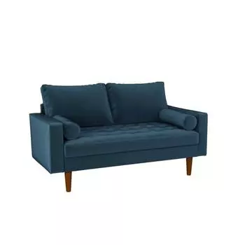 Диван двухместный Scott, 1460 × 810 × 840 мм, цвет синий