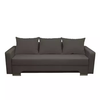 Диван прямой «Киви», с подлокотниками, спальное место 13501920 мм, обивка ткань, цвет нео графит