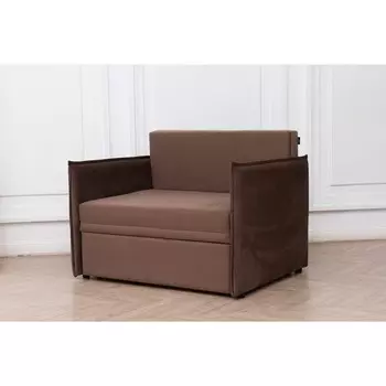 Диван-кровать «Марсель», механизм выкатной, велюр, цвет коричневый