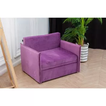 Диван-кровать «Марсель», механизм выкатной, велюр, цвет фиолетовый