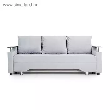 Диван прямой «Квадро 1», ППУ, еврокнижка, спальное место 14001900 мм, цвет селфи 15/ножки хром