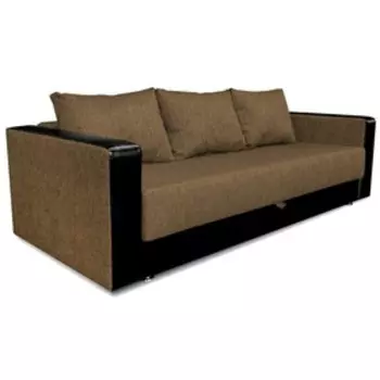 Диван «ЛИДЕР», обивка Dark Gold/SUNNY DARK BROWN