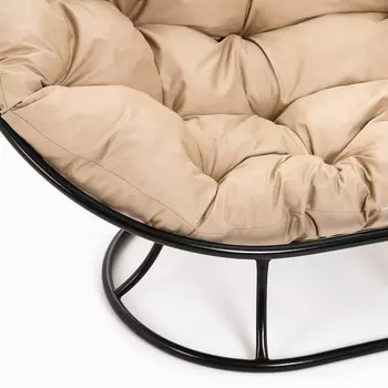 Диван "Мамасан" с бежевой подушкой, 75 х 164 х 104 см