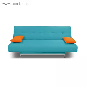 Диван «Манго 2», 11001920 мм, обивка бирюзовая, подушки оранжевые