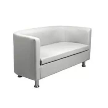 Диван офисный «Марс», экокожа, цвет белый