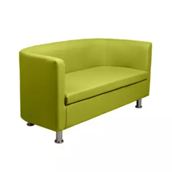 Диван офисный «Марс», экокожа, цвет лайм