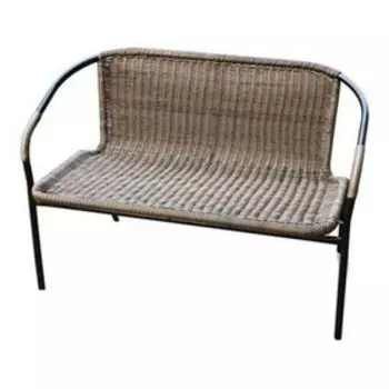 Диван Марсель WR2719-B ротанг искусственный (желто-черный)