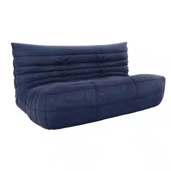 Диван «Маршмеллоу», 2 секции, цвет синий