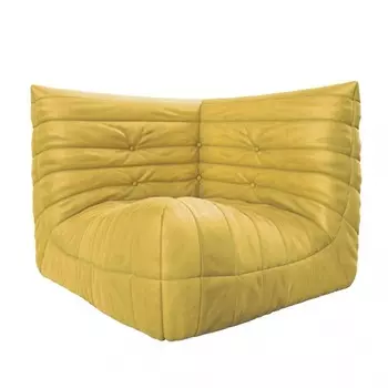 Диван «Маршмеллоу», угловой, цвет жёлтый