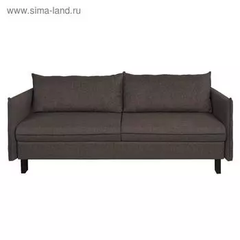 Диван прямой «Матис» с подлокотниками, спальное место 13001950 мм, ткань рогожка, цвет coffee