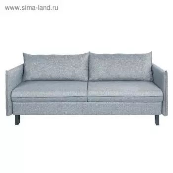 Диван прямой «Матис» с подлокотниками, спальное место 13001950 мм, ткань рогожка, цвет denim