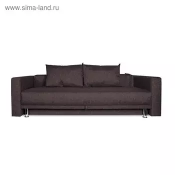 Диван прямой NEXT, c подлокотниками, спальное место 12001950 мм, обивка рогожка, цвет баклажан