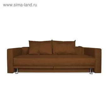 Диван прямой NEXT, c подлокотниками, спальное место 12001950 мм, обивка рогожка, цвет coffee