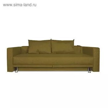 Диван прямой NEXT, c подлокотниками, спальное место 12001950 мм, обивка рогожка, цвет dark gold