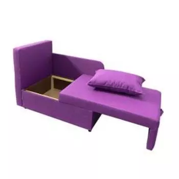 Диван кушетка NEXT NICE, со спальным местом 7501950, ткань велюр Shaggy Fuchsia