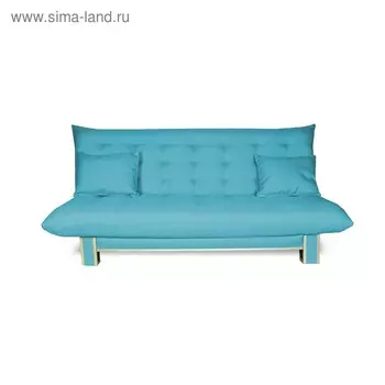 Диван прямой «ПОЛО» Style, спальное место 12001850 мм, рогожка, цвет neo azure
