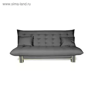 Диван прямой «ПОЛО» Style, спальное место 12001850 мм, рогожка, цвет neo grafit