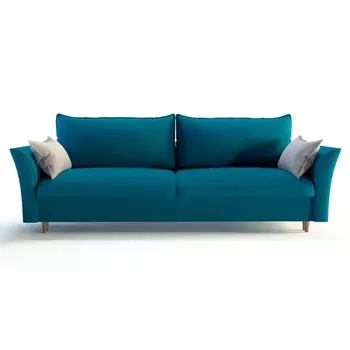 Диван прямой «Барселона 1», механизм пантограф, велюр, цвет альба 081 / альба 041