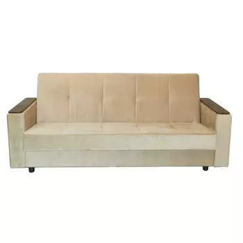 Диван прямой «Элегия 8», механизм книжка, ППУ, велюр, цвет бежевый