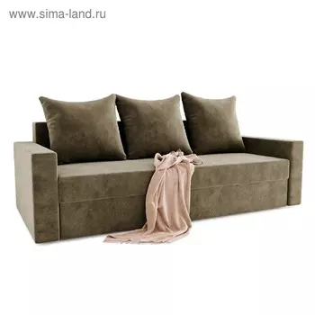 Диван прямой «Квадро 3», пружинный блок, механизм еврокнижка, цвет селфи 03