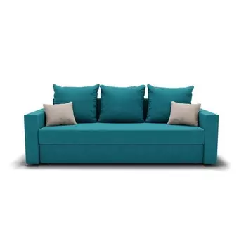 Диван прямой «Олимп 1», еврокнижка, пружинный блок, велюр, цвет альба 081 / альба 041