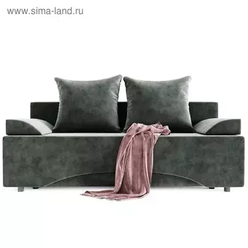 Диван прямой «Престиж», еврокнижка, ППУ, велюр, цвет селфи 07