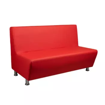 Диван офисный «Рон», экокожа, цвет красный