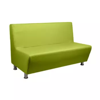 Диван офисный «Рон», экокожа, цвет лайм
