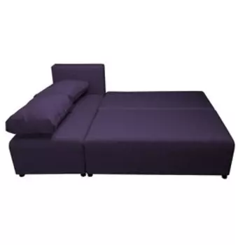 Диван угловой «Виктория», спальное место 12002000 мм, обивка рогожка, цвет баклажан