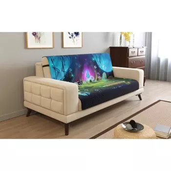 Дивандек на 3х местный диван, размер 195x165 см + 30 см клапан