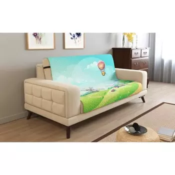 Дивандек на 3х местный диван, размер 195x165 см + 30 см клапан