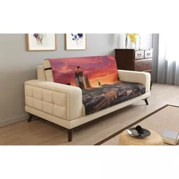 Дивандек на 3х местный диван, размер 195x165 см + 30 см клапан