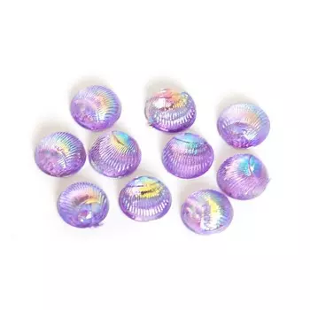 Дизайн пластиковый TNL, круглый, сиреневый, 10 шт