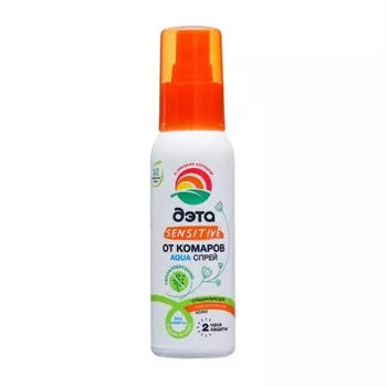 Спрей от комаров для чувствительной кожи "Дэта", флакон, 100 мл