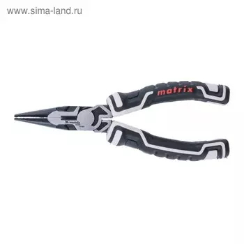 Длинногубцы прямые MATRIX PRO 17197, 165 мм, усиленная система, CrV