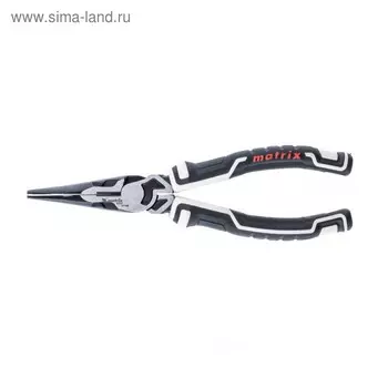 Длинногубцы прямые MATRIX PRO 17198, 205 мм, усиленная система, CrV