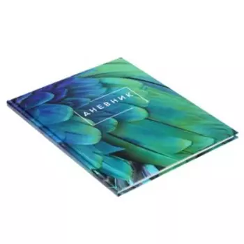 Дневник для 5-11 классов, "Перья", твердая обложка 7БЦ, глянцевая ламинация, 48 листов