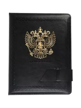 Дневник школьный 1-11 класс, deVENTE «Герб», искусственная кожа, черный