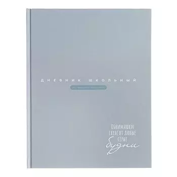 Дневник школьный для 1-11 классов, "ГОЛУБОЙ", обложка мелованная бумага, твердый переплёт картон 7БЦ, матовая ламинация, универсальная шпаргалка, 48 листов, блок 65г/м2