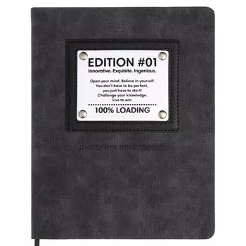 Дневник школьный для 1-11 классов, твёрдая обложка, искусственная кожа, аппликация, блинтовое тиснение, металлические клёпки, шелкография, ляссе, 48 листов, блок 80г/м2, чёрный